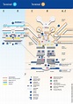 Map of Frankfurt airport: airport terminals and airport gates of Frankfurt