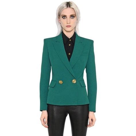 Fausto Puglisi Women Double Breasted Matt Cady Jacket 5805 Brl Liked