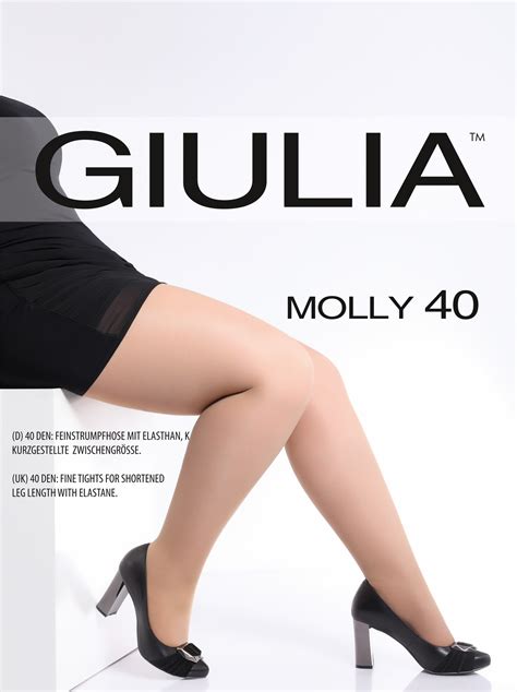 Giulia Molly 40 Denier Plus Size Curves Tights Shorter Sizes Xl 2xl
