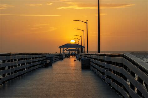 Sunrise In Line With Ballast Point Pier Matthew Paulson Photography