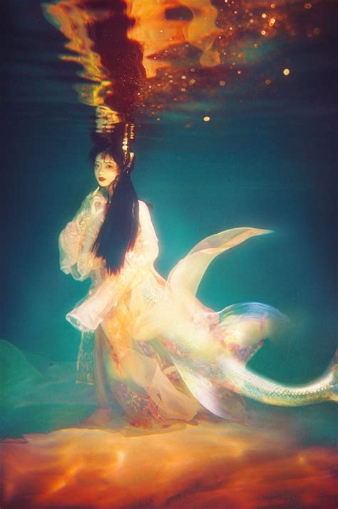 Ethereal Underwater Mermaid Photoshoot By Chinese