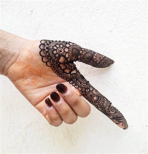 50 Latest One Finger Mehndi Designs K4 Fashion