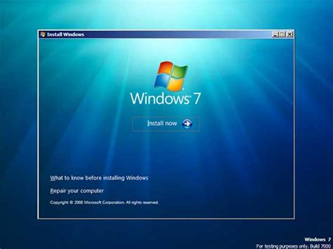 Windows 7 Install Screen