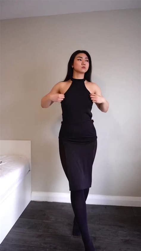 Sexy Asian Babe Showing Her Hot Dresses Video