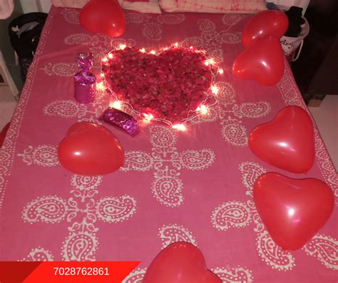 Birthday decoration ideas at home for husband. Romantic Room Decoration For Surprise Birthday Party in ...