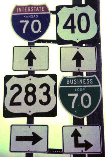 Kansas Business Loop 70 U S Highway 283 U S Highway 40 And