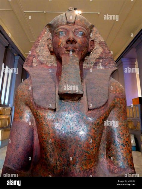 Red Granite Statue Of Queen Hatshepsut 15071458 Bc The Fifth Pharaoh Of The Eighteenth