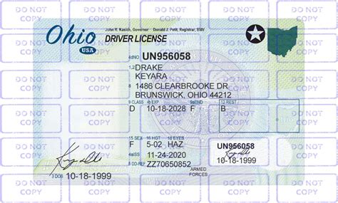 New Ohio Driver License Template Psd 2023 Edit Ssc