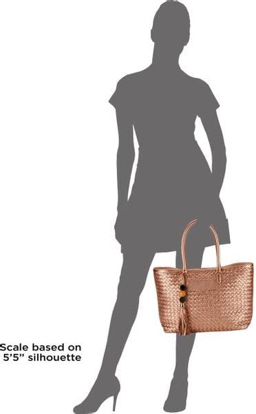 Rebecca Minkoff Perfection Woven Metallic Leather Tote Bag In Gold