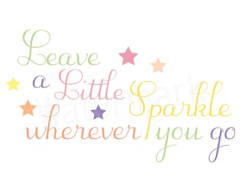 Babys Room Decor Leave A Little Sparkle Wherever You Go Etsy Baby