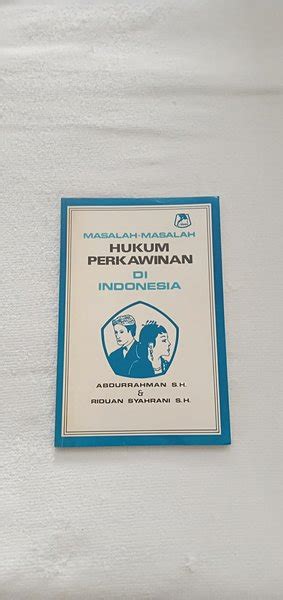 Jual Original Mulus Buku Masalah Masalah Hukum Perkawinan Di Indonesia