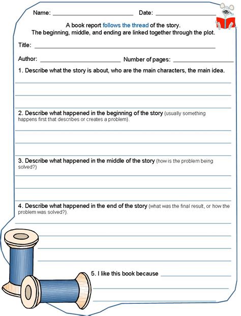 Untitled — Book Report Format Templates