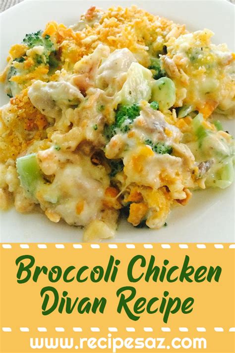 Broccoli Chicken Divan Recipe Recipes A To Z