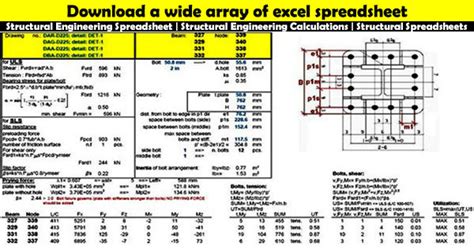 Structural Engineering Spreadsheet Structural Engineering
