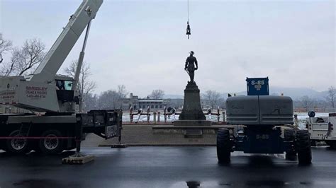 Statue Of Confederate General Stonewall Jackson Relocated From The