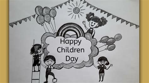 Children Day 2020 Children Day Drawing Children Day Poster Drawing