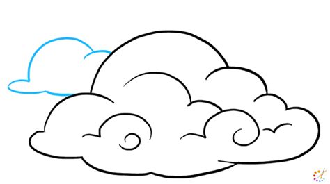 How To Draw Clouds Step By Step For Kids And Beginners