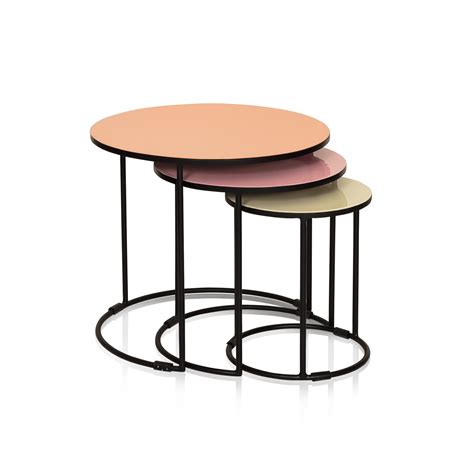 Set Of Three Nesting Side Tables Oliver Bonas