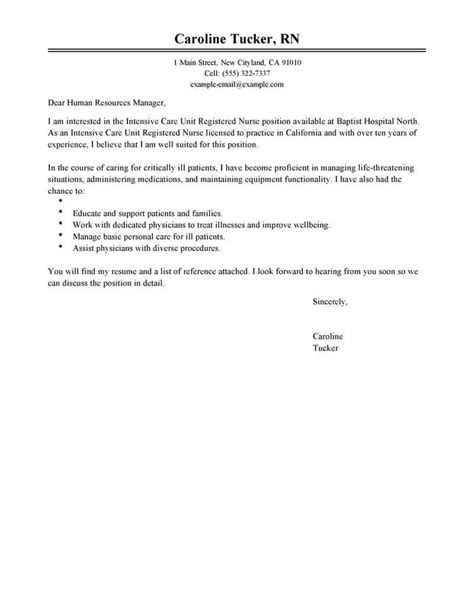 nursing student resume cover letter examples