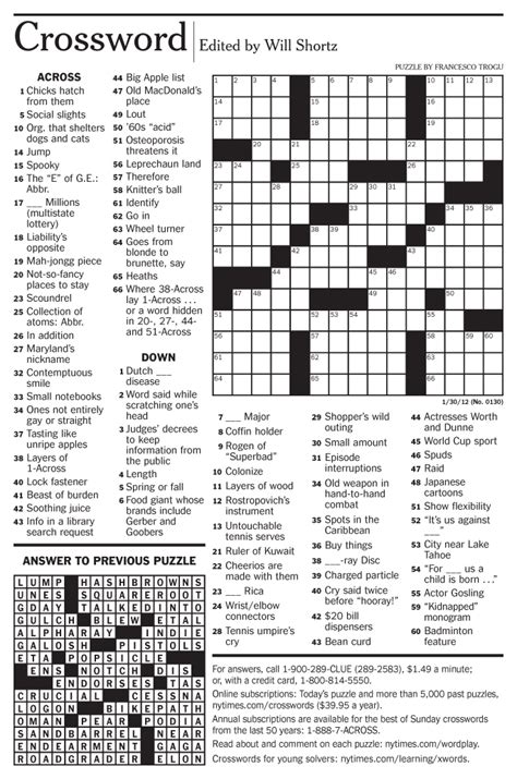 Free Nyt Crossword Printable Free Printable Templates