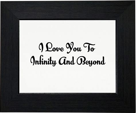 Hollywood Thread I Love You To Infinity And Beyond Framed