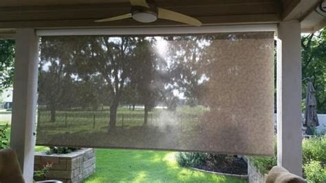 Fantastic Outdoor Solar Curtains Two Car Garage Screen