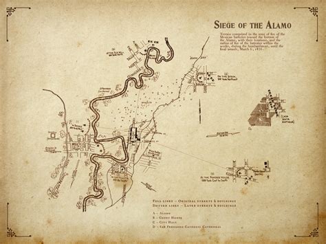 Siege Of The Alamo Map Copano Bay Press