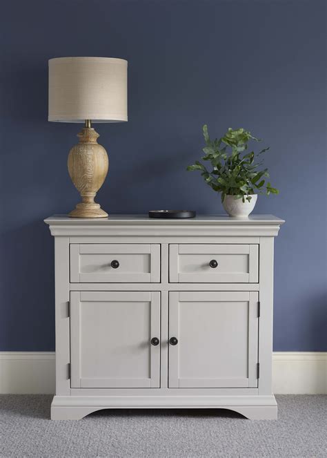 This Beautiful Small Versatile Mid Tone Grey Sideboard Is A Delightful