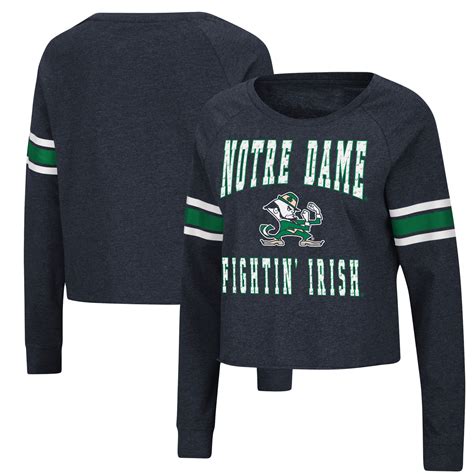 Womens Colosseum Navy Notre Dame Fighting Irish Whimsical Striped