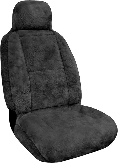 eurow sheepskin seat cover 56 by 23 inches gray au automotive