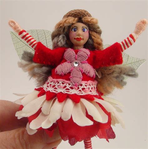 Flower Fairy Doll Posable Fairy One Of A Kind Collectable Etsy