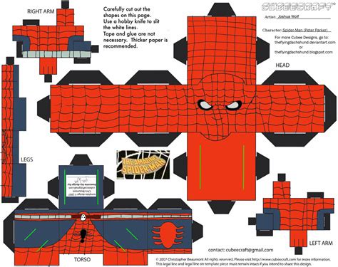 Amazing Spider Man Paper Toy Free Printable Papercraft Templates