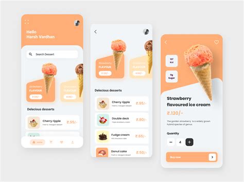 Ice Cream Store App By Harsh Vardhan Goswami On Dribbble