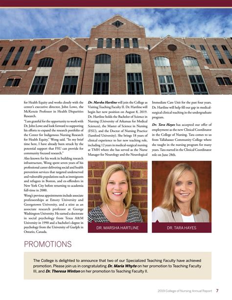 Florida State University College Of Nursing 2019 Annual Report By