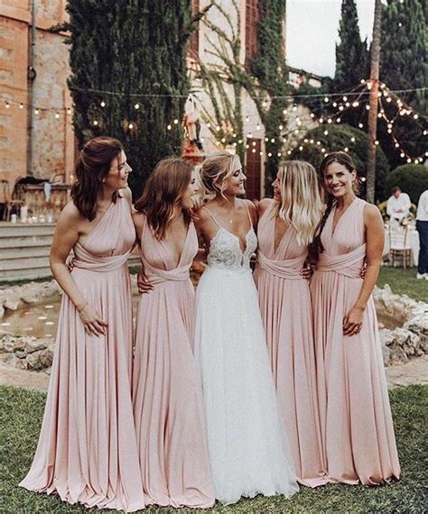 Pin By Macy Willcutt On I D O Blush Pink Bridesmaid Dresses Wedding Bridesmaid Dresses