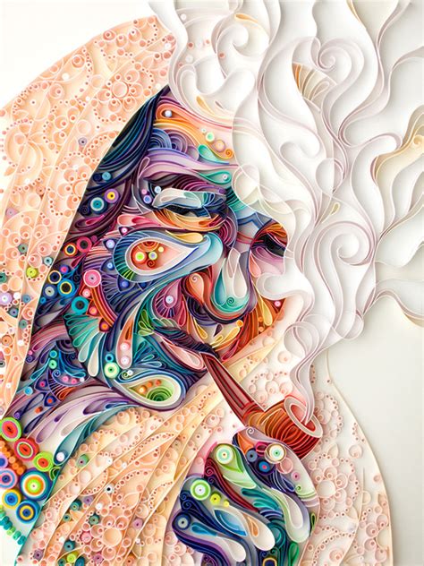 Incredibly Detailed Quilled Paper Portraits By Yulia Brodskaya