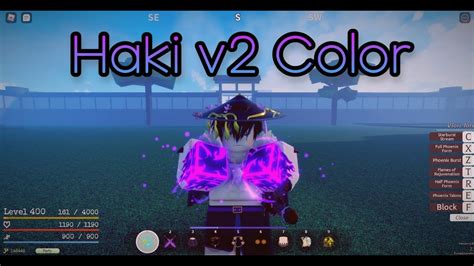 Gpo Changing Haki V2 Spirit Color Roblox Youtube