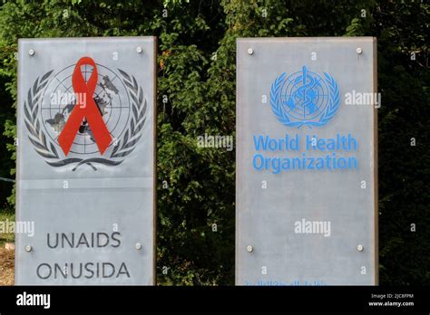 Geneva Switzerland May 30 2022 Sign And Logo Of The World Health