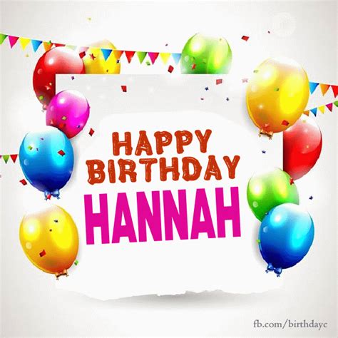 Happy Birthday Hannah Images Birthday Greeting Birthdaykim