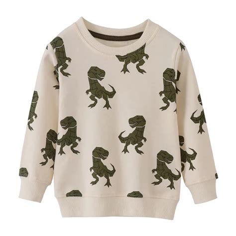 Jumping Meters New Arrival Dinosaurs Sweatshirts Autumn Spring Long