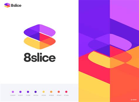 8 Slice Logo Design Logo Design Logo Collection Logo Color