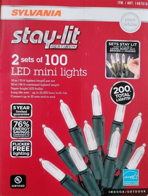 Sylvania Stay Lit Mini Pure White Led Lights Pack