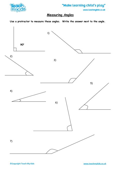 Angles Worksheet Grade Pdf