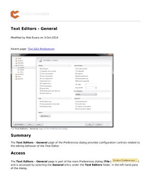 Fillable Online Text Editors General Fax Email Print PdfFiller