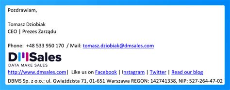 Stopka Mailingu Jak Zrobi Profesjonalny Podpis E Mail