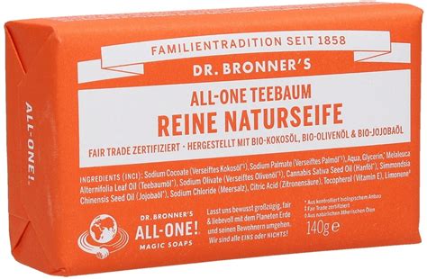 Tried this soap after researching tea tree oil products. Dr. Bronner's Tea Tree Bar Soap, 140 g - Ecco Verde Online ...