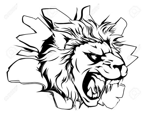 Scary Lion Drawing At Getdrawings Free Download