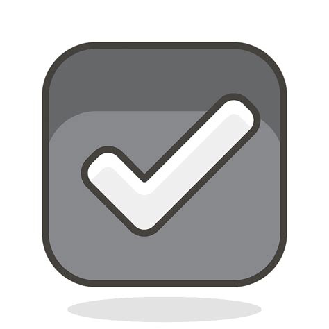 Checkbox Check Mark Emoji Check Box Free Transparent Clipart Images
