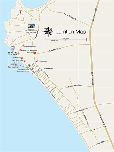 Jomtien Map Pattaya