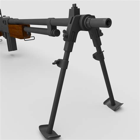 3d M1918a2 Browning Automatic Rifle Gun